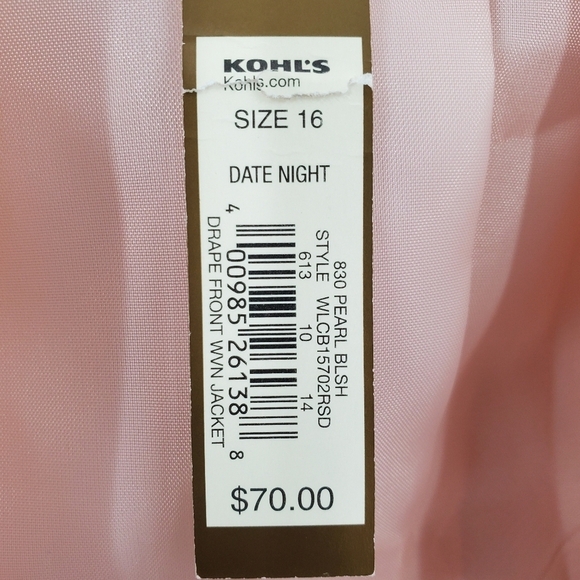 LC Laurent Conrad new with tags pink hi-lo jacket - Picture 5 of 10